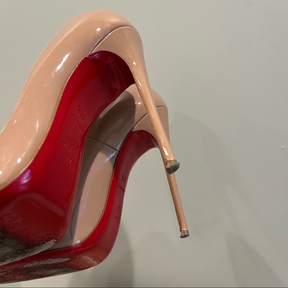 Christian Louboutin ❤️ So Kate 120 Patent Leather Nude Size 37.5 Pumps - Picture 8 of 8